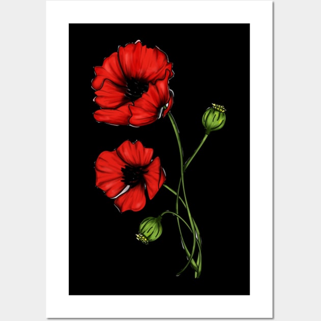 Poppies Wall Art by Philomena 